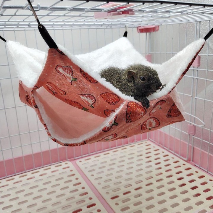 Haustierbedarf, Frettchen, Ratte, doppellagig, warmer Haustier-Schlafsack, Hamsterkäfig, Haustier-Hängematte, Eichhörnchenbet