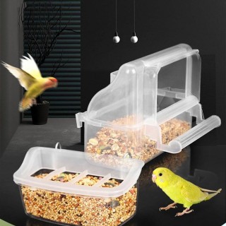 Kunststoff Vogelfutter Box Fütterung Lieferungen Indoor Vogel Feeder Hohe Qualität Vogel Wasser Tank Box Käfig B
