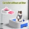 2025 Neuester Katzentoilettentrainer, wiederverwendbare Katzentoilette ohne Katzenstreu, bringt Katzen die Verwendung von Toi
