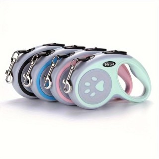 Einziehbare Hundeleine, strapazierfähiges Nylon, One-Touch-Steuerung, ideal für Spaziergänge im Freien und Reisen mit kleinen