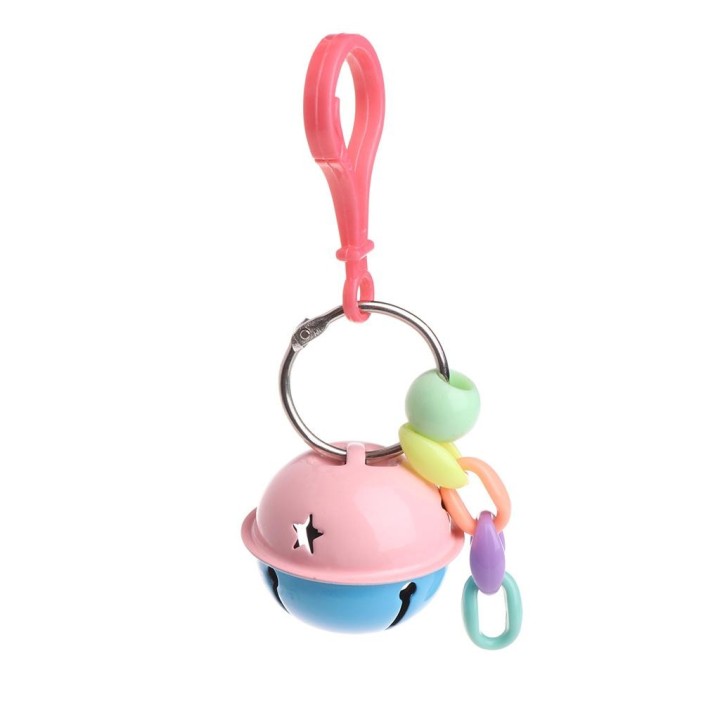 Vogel-Papageienspielzeug, buntes Schaukel-Metallglockenspielzeug, hängendes Käfigspielzeug, dekoratives Zubehör für kleine un