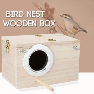Parrot Lovebirds Finch Security Nesting House Cage Nest Bird supplies Bird Breeding Box