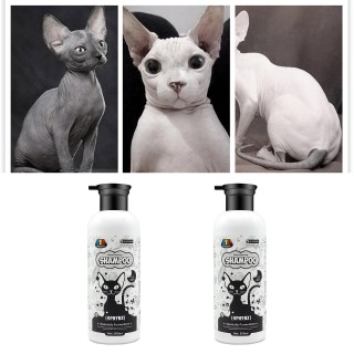 Tiefenreinigendes Katzenshampoo, 500 ml. Halten Sie Ihre Haustiere sauber und gesund. Mildes Pflege-Duschgel für Sphynx-Katze