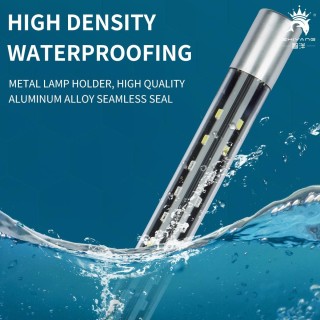 220 V 17-53 CM fisch tank weitwinkel LED zweireihige beleuchtung dreifarbige variable aquarium tauchen lichter farbe verbesse