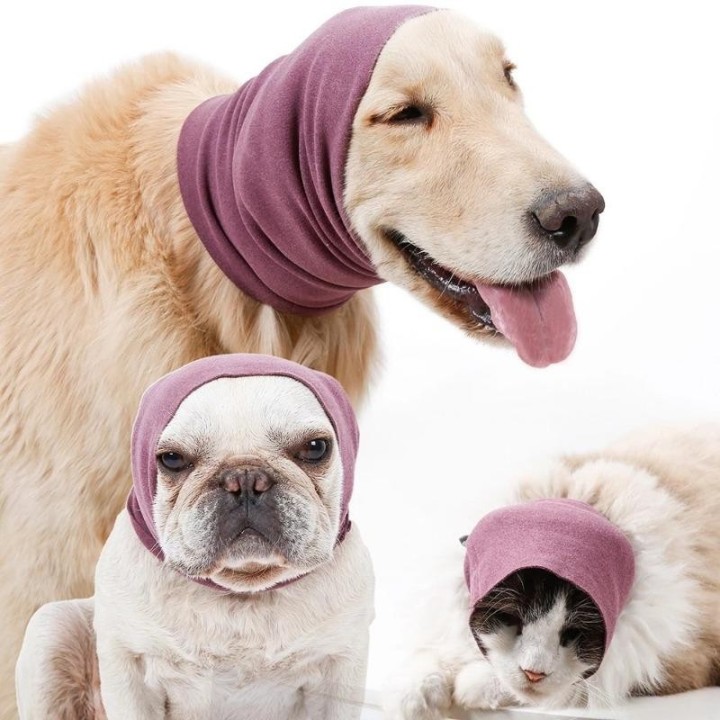 Winter-Ohrenschutz für Haustiere, Turban, geräuschdämmende, warme Ohrenschützer für den Außenbereich, für Hunde und Katzen, b
