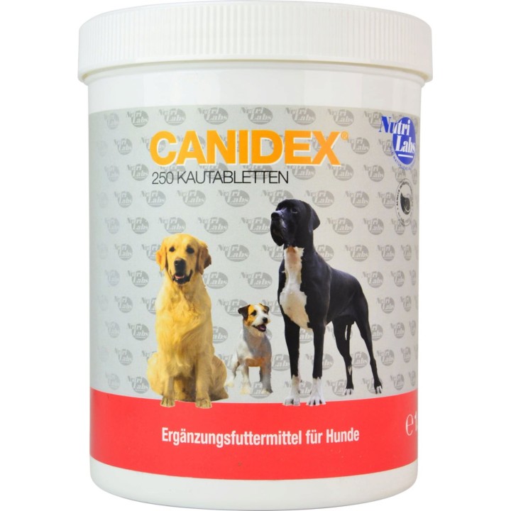 NutriLabs CANIDEX Kautabletten für Hunde - 250 Kautabletten