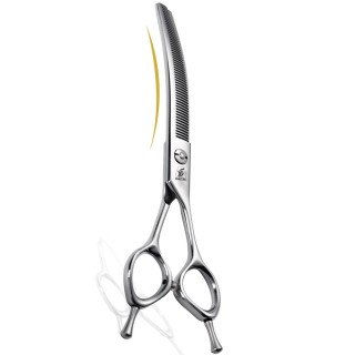 Sangelar 7 Zoll Professionelle Top Grade Japan 440C Fishbone Haustier Effilierschere Hundepflege Werkzeuge Super Stahl Tierha