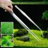 Gebogene und gerade Aquarium-Pinzette, Aquarium-Reiniger, Wasserpflanzen-Pinzette, Edelstahl-Pinzette, Aquarium-Reiniger 2pcs