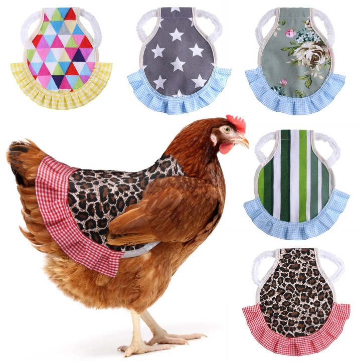 Kreativer Hühnersattel für Hennen, Lustiger Enge-Henne, Federfixierer für Geflügel-Rückenschutz A