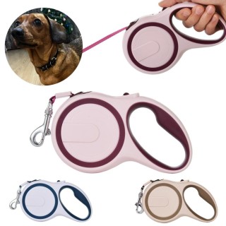 3 m 5 m einziehbare Hundeleine für kleine, mittelgroße und große Hunde, starkes, langlebiges Nylonseil für Welpen, Deutscher
