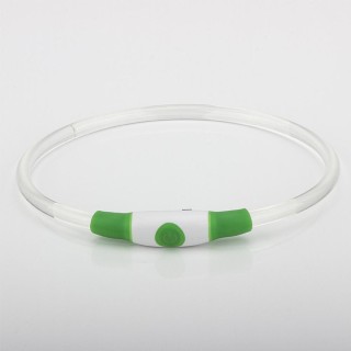 LED-Hundehalsband, 70 cm, über USB wiederaufladbar, für kleine, mittelgroße und große Hunde