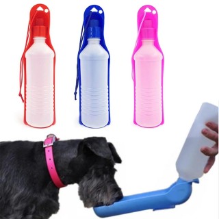 Wasserflasche für Hunde, 250 ml, 500 ml, Kunststoff, tragbar, zusammenklappbar, Trinker für Haustiere, Outdoor-Reisen, Trinkw