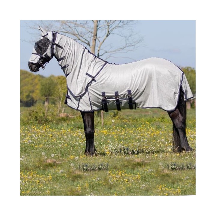 QHP Fliegendecke mit Hals und Haube Big neck