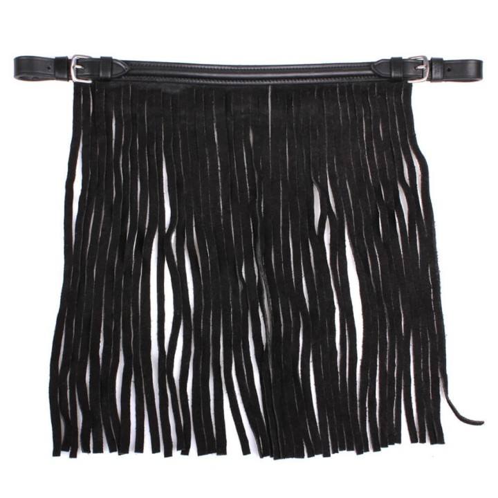 QHP Fliegenfransen Leder