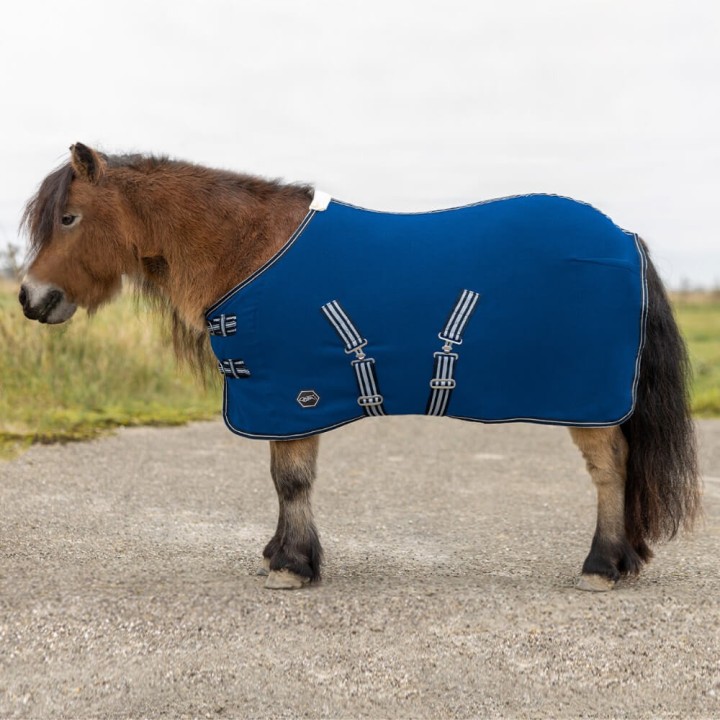 QHP Fleecedecke Shetty mit Kreuzgurten