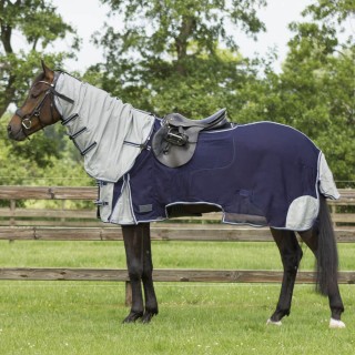QHP Fliegenausreitdecke mit Halsteil
