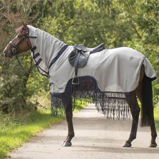 QHP Fliegenausreitdecke mit Fransen