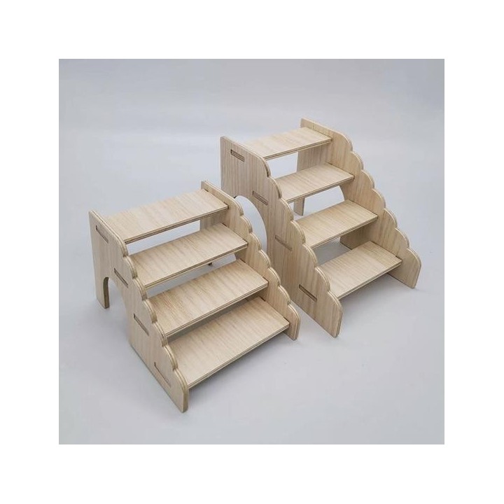 Hamster-Kletterleiter, einzigartige Form, bissfest, wasserdicht, Käfig-Landschaftsbau, Haustierzubehör, Hamster-Ständer, Spie