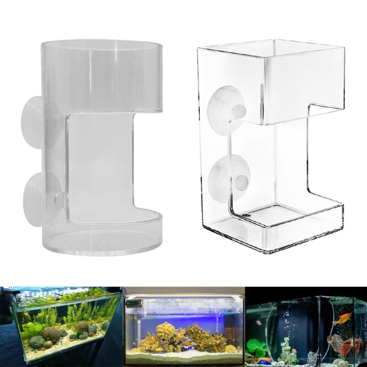 Aquarium Fütterung Tablett Schüssel Aquarium Garnelen FishTank Fütterung Werkzeug mit Saugnapf Fütterung Feeder A