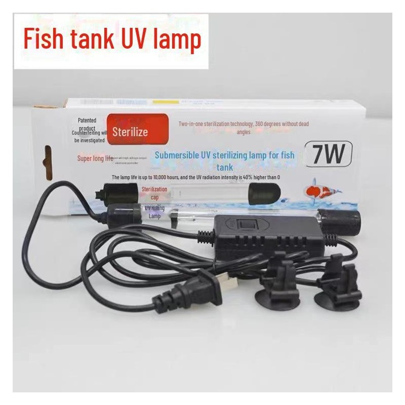 UV-Sterilisationslampe für den Außenbereich für Fischteiche – Tauchfähige Algenentfernung und Desinfektion für Koiteiche und