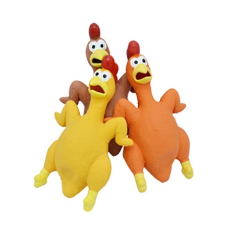 Gummihuhn, Strandspiele, Outdoor-Spiele, neuartiges Gummi, 12 x 21 cm, Spiele für den Hinterhof, robust, bissfest, süßes Quet