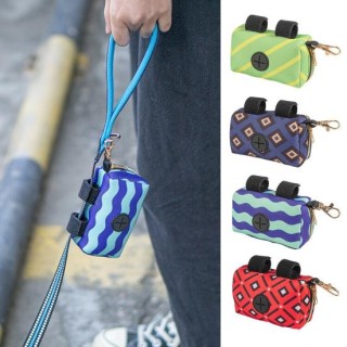 Spender für Haustierkotbeutel mit Schnallen zum Aufhängen, Halter für Hundekotbeutel, tragbare Aufbewahrungstasche für Outdoo