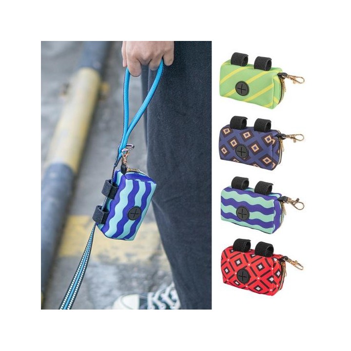 Spender für Haustierkotbeutel mit Schnallen zum Aufhängen, Halter für Hundekotbeutel, tragbare Aufbewahrungstasche für Outdoo