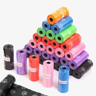 10 Rollen abbaubarer Hundekotbeutel mit Aufdruck Doggy Bag Abbaubarer Hundekotbeutel zum Saubermachen, Spender für saubere Hu