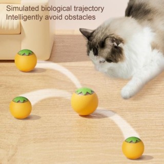 Interaktives Rollball-Haustierspielzeug, wiederaufladbarer elektrischer Silikonball, automatisch beweglicher Ball, Katzenspie