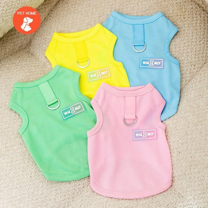 Sommer-Haustier-Kleidung, süßer Aufdruck, Mantel, für kleine und mittelgroße Hunde, Katzen, Hemd, Jacke, Teddy, französische