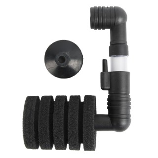 Aquarium-Luftfilter, Mini-Luftfilter mit hoher Dichte, poröser 5-Schicht-biochemischer Wasserfilter für Aquarien