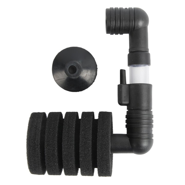 Aquarium-Luftfilter, Mini-Luftfilter mit hoher Dichte, poröser 5-Schicht-biochemischer Wasserfilter für Aquarien