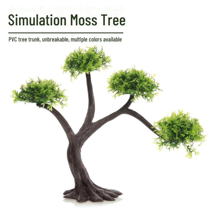 Yilan Aquarium-Landschaftsbau-Simulationsmodell mit Moosbaum – CB-Serie grün/gelb