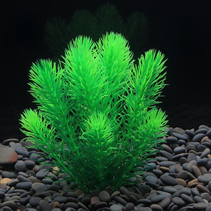 Künstliche Wasserpflanze für Aquarien, Dekoration – künstliche Pflanze aus Kunststoff, CO54-H CO54-H grün