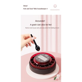 Automatischer Fischfutterspender für Aquarien, automatischer Futterspender mit Timer, wiederaufladbarer Timer-Futterspender m