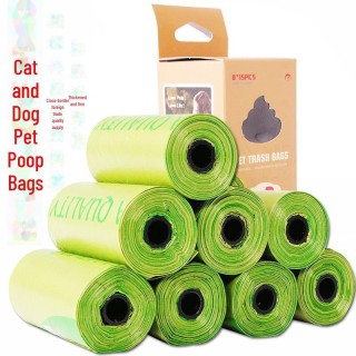 Biologisch abbaubare Haustierkotbeutel, 8 Schachteln/je 15 Rollen 15 pieces