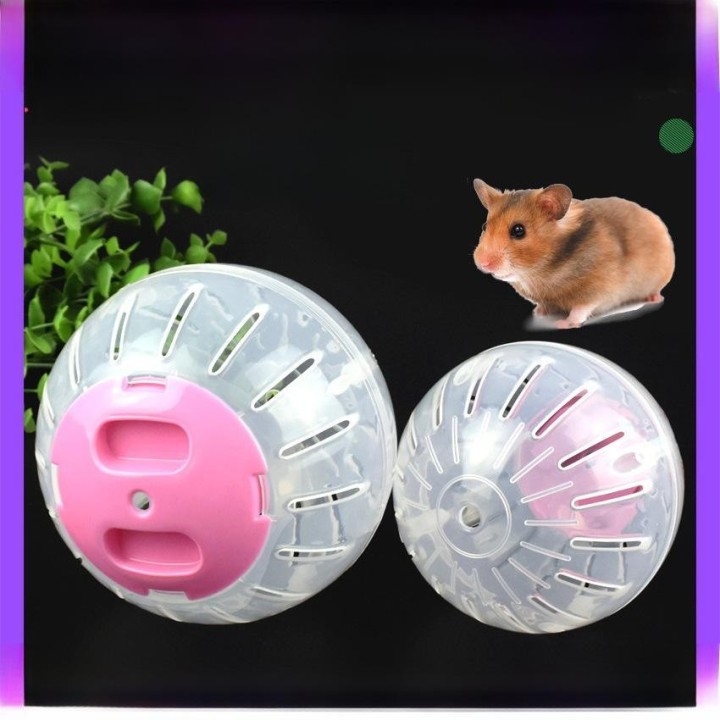 Bunter transparenter Hamster-Laufball: Crystal Fitness Wheel Spielzeug für kleine Haustiere transparent, Small diameter 10cm