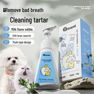 Zahnpflegeset für Haustiere: Zahnbürste und essbare Zahnpasta für Hunde und Katzen – reinigt die Zähne, entfernt Zahnstein un