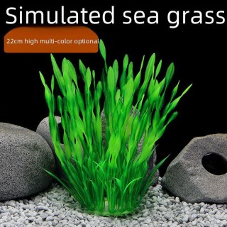 Aquarium Dekor Faux Pflanze CO90H - Fisch Tank Landschaftsbau Kunststoff Wasser Pflanze Simulation wein rot