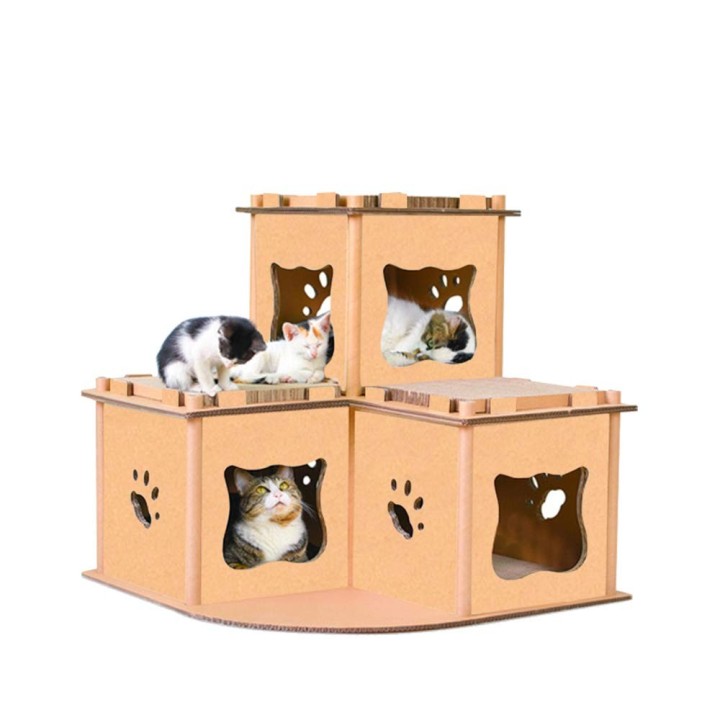 Katze Katzenschlaf Katzenversammlung Stress Bewegungsmangel Abnutzung Große Katzen [RAKU] Haus, Kratzbaum, Turm, Tisch, Zubeh