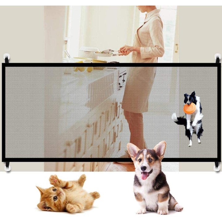 Haustierzaun für Hunde und Babygitter für Hunde und Einbruchschutz, Sicherheitsmöbel für den Innenbereich, einfach und prakti