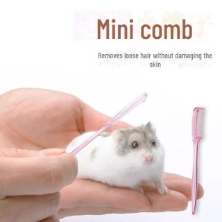 Minikamm für Hamster, Goldbären, Kurzkopfgleitbeutler und Eichhörnchen – Glätten Sie ihr Fell und reduzieren Sie den Haarausf