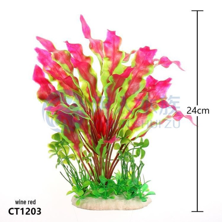 Aquarium Landschaftsbau Simulation Pflanzen - CT12 wein rot