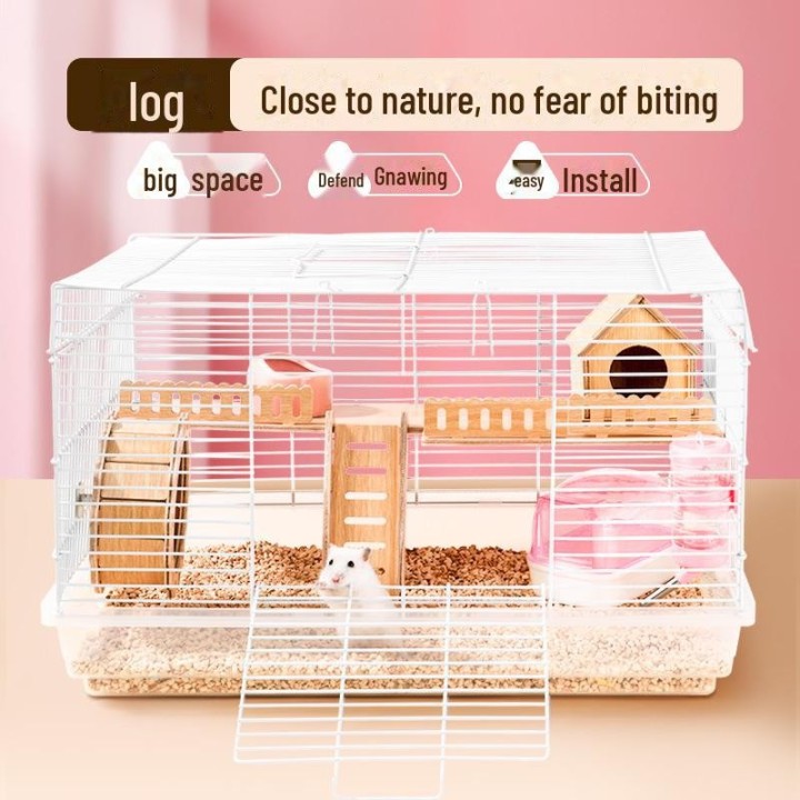 Luxuriöses transparentes großes Hamsterkäfig-Set - Golden Bear 47, Basic 60