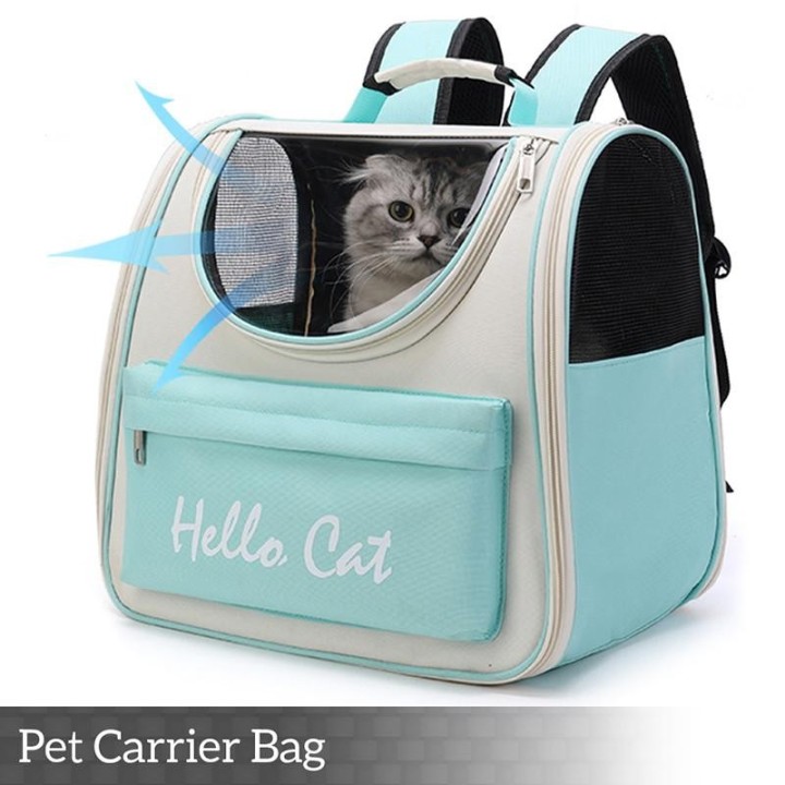 Haustier Katze Träger Tasche Atmungsaktive Tragbare Katze Rucksack Outdoor Reise Transparente Tasche Für Katzen Kleine Hunde,