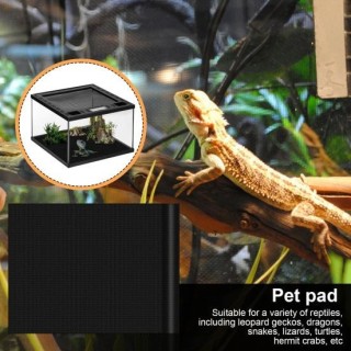 Reptilien-Teppichmatte, nicht klebender Einstreuteppich, Bartagamen-Tank-Zubehör, Reptilienmatte für Leopardgecko, Eidechse,
