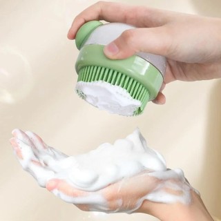 Haustier-Hundeshampoo-Massagegerät, Badebürste aus weichem Silikon, Katzenbürste, Badezimmer, Welpenwasch-Massagespender, Hau