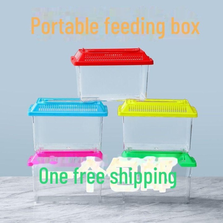 Tragbares transparentes Tieraquarium für Kinder – große und mittlere Größen für Fische oder Schildkröten medium - 1 piece (bu