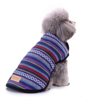 Wintermantel aus Baumwolle für große Hunde – Cross-Border Pet Windbreaker DZ190, XS blau