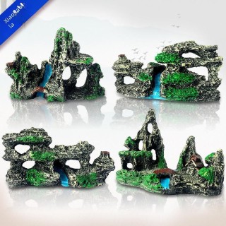 Aquarium-Ornament aus künstlichem Wasserfall und Bergharz 3305 Water Rockery